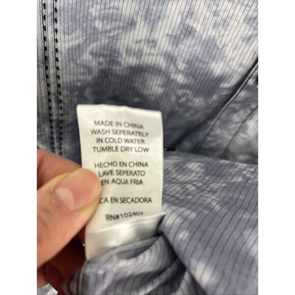 Roar Signature Button-Up Blue Shirt w/ Embroidered Slash Designs Mens Size XXL - Picture 6 of 13